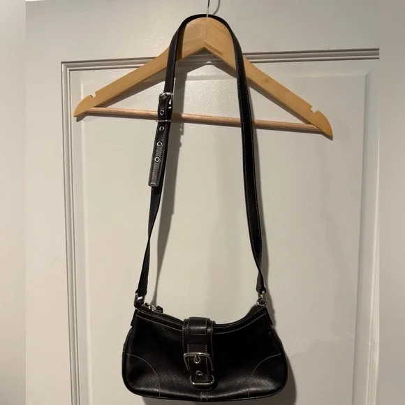 Coach Black Leather Bag - Picture 3 of 14